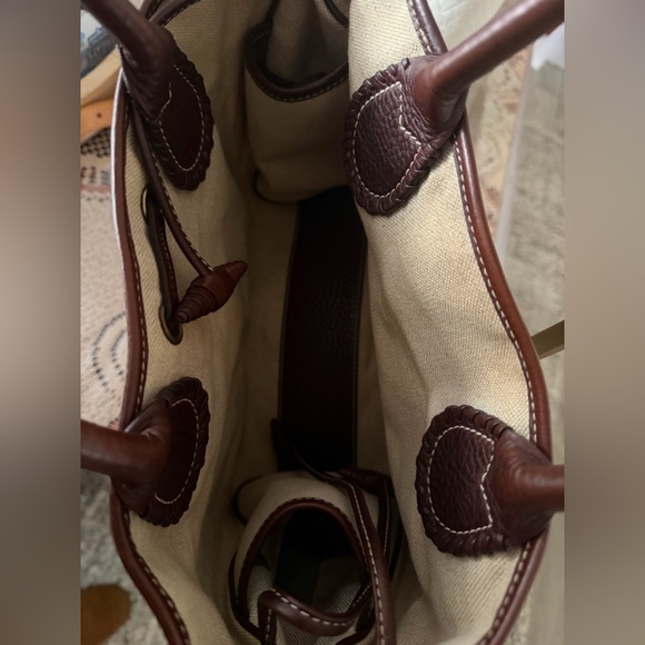 Burberry Beige and Brown Checkered Tote - Picture 3 of 4